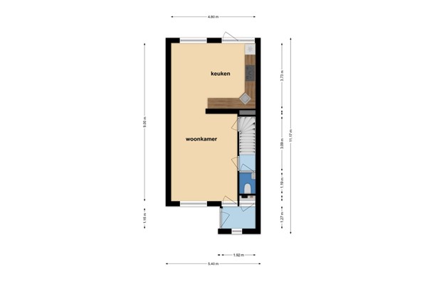 Medium property photo - Travertijndijk 46, 4706 TS Roosendaal